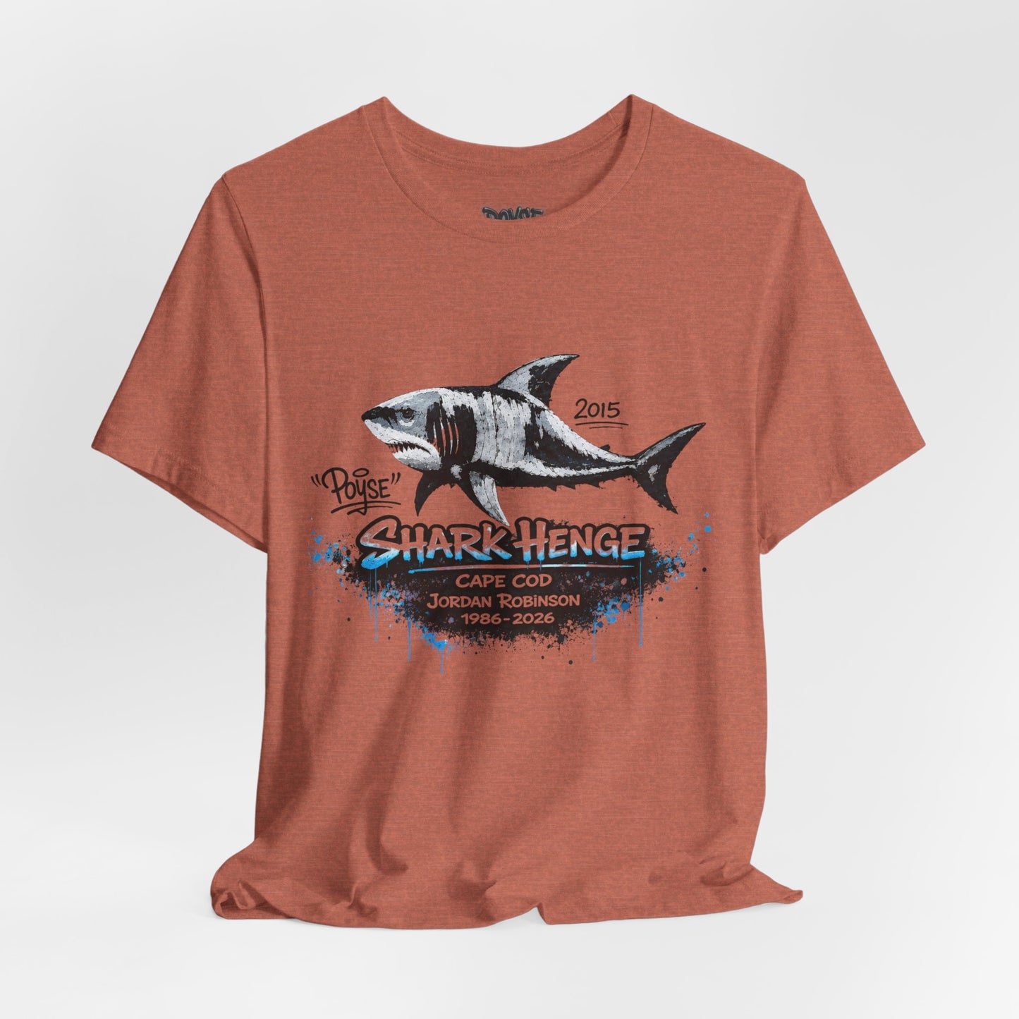 Shark Henge Cape Cod T-Shirt — "In Memory"