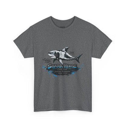 Shark Henge Memorial T-Shirt — Vintage Cape Cod Shark Illustration (POYSE)