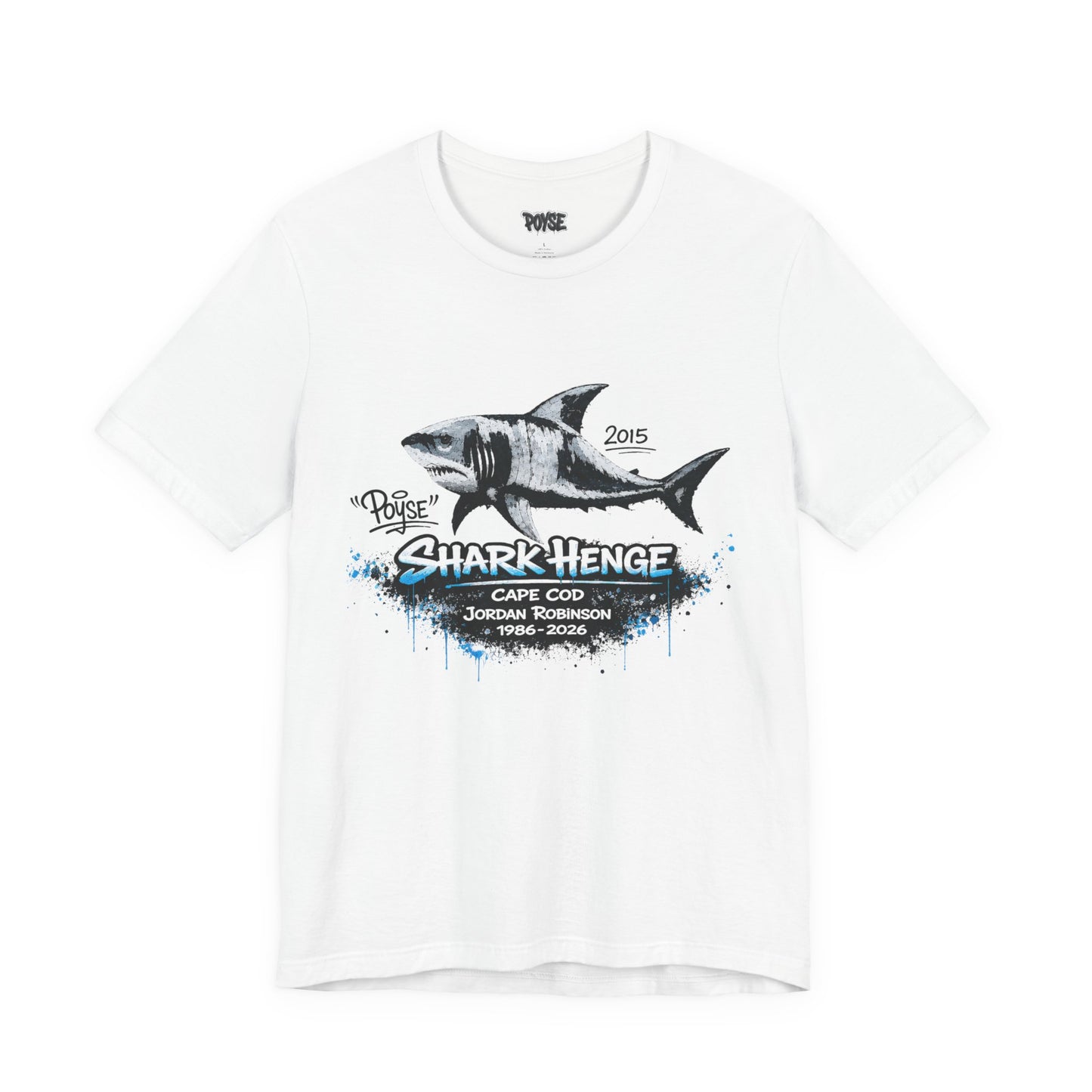 Shark Henge Cape Cod T-Shirt — "In Memory"