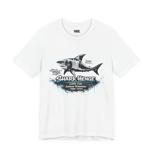 Shark Henge Cape Cod T-Shirt — "In Memory"