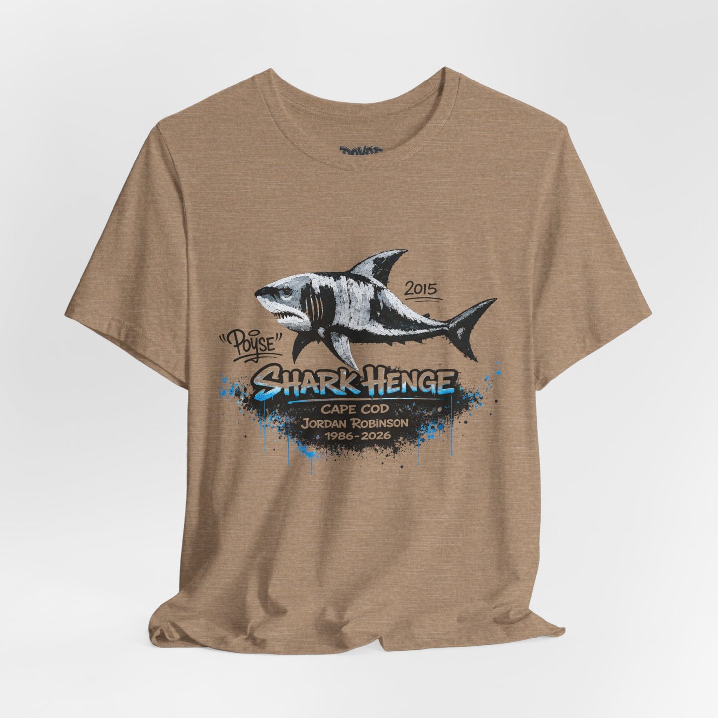 Shark Henge Cape Cod T-Shirt — "In Memory"