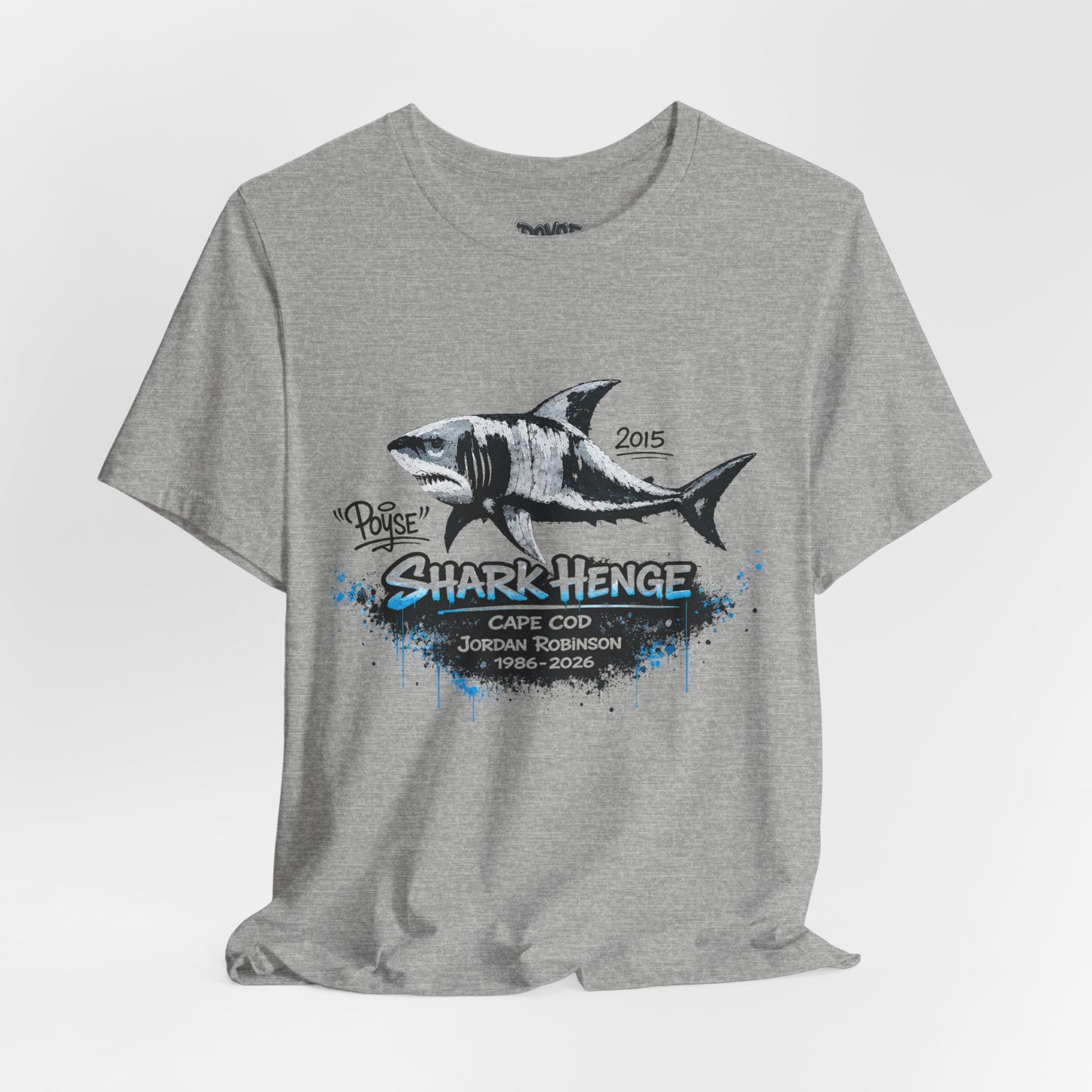 Shark Henge Cape Cod T-Shirt — "In Memory"
