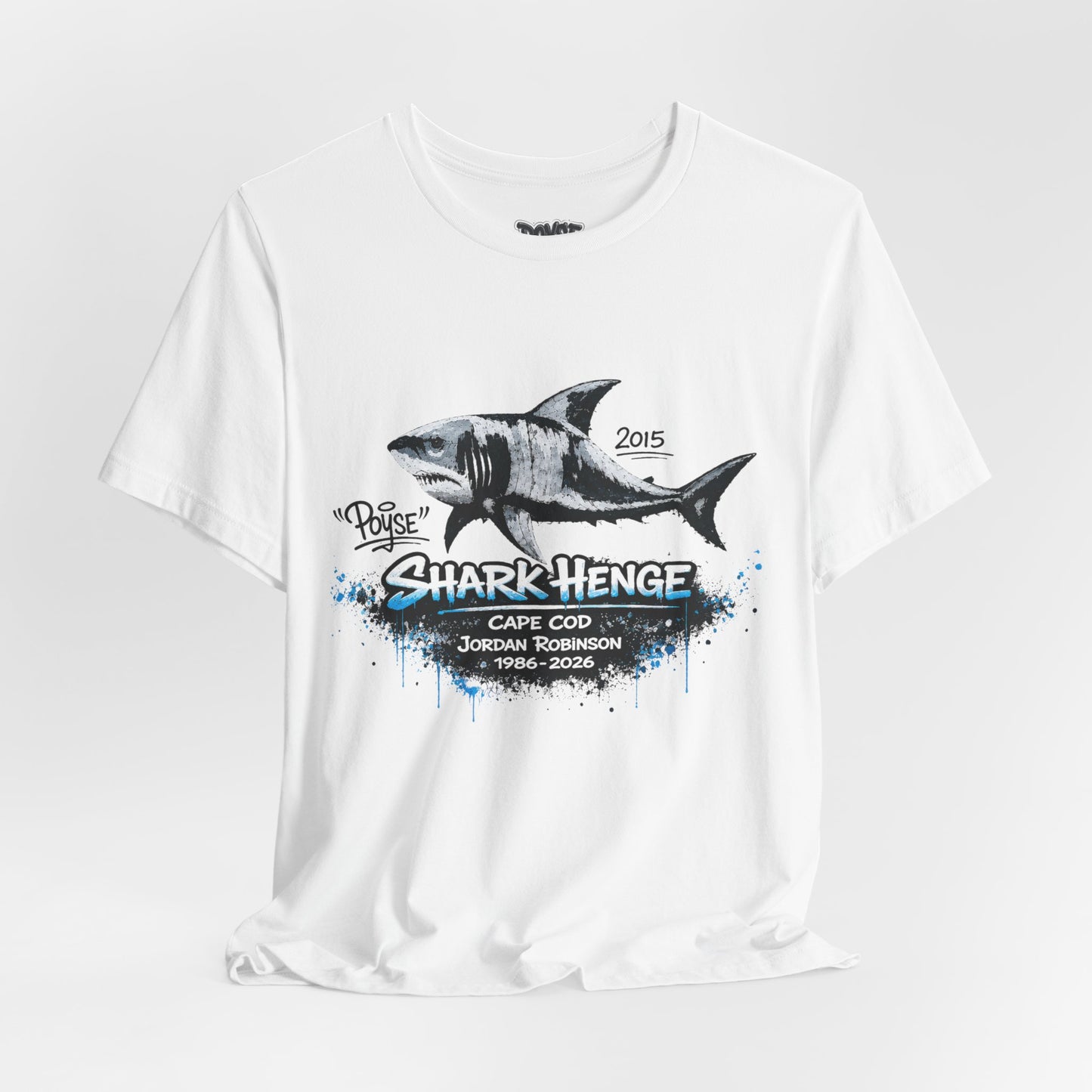 Shark Henge Cape Cod T-Shirt — "In Memory"