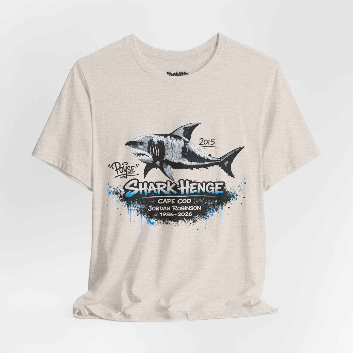 Shark Henge Cape Cod T-Shirt — "In Memory"