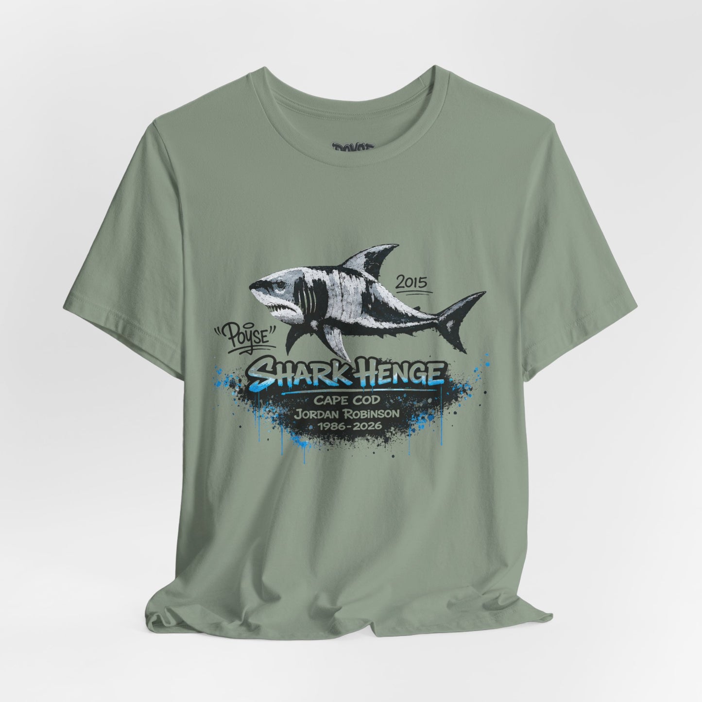 Shark Henge Cape Cod T-Shirt — "In Memory"
