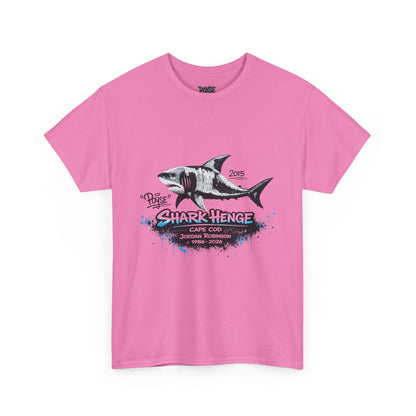 Shark Henge Memorial T-Shirt — Vintage Cape Cod Shark Illustration (POYSE)