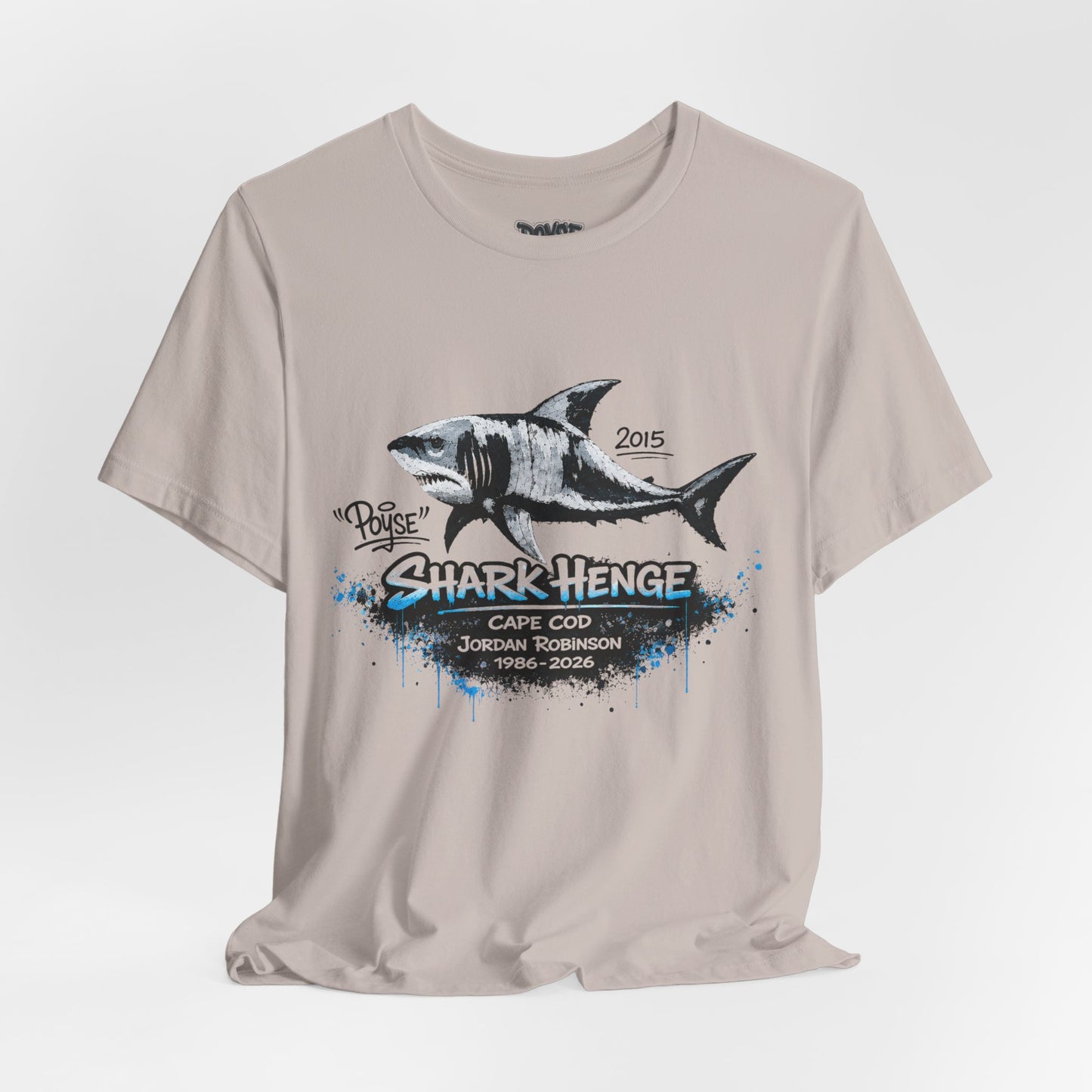 Shark Henge Cape Cod T-Shirt — "In Memory"