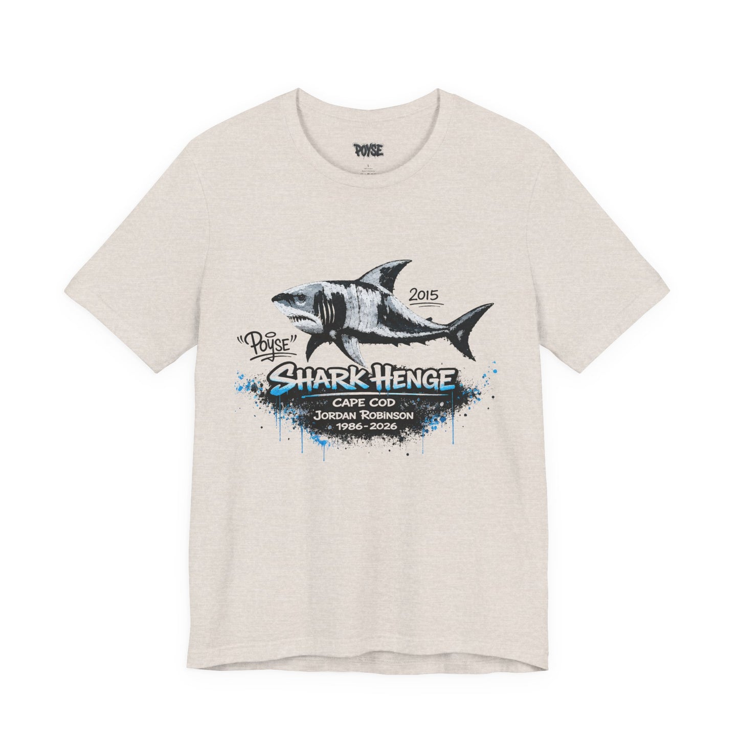 Shark Henge Cape Cod T-Shirt — "In Memory"