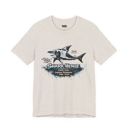 Shark Henge Cape Cod T-Shirt — "In Memory"