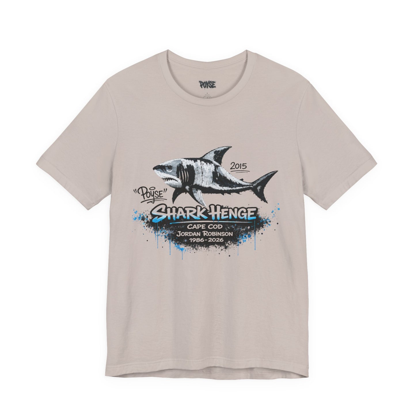 Shark Henge Cape Cod T-Shirt — "In Memory"