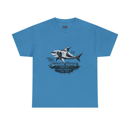 Shark Henge Memorial T-Shirt — Vintage Cape Cod Shark Illustration (POYSE)