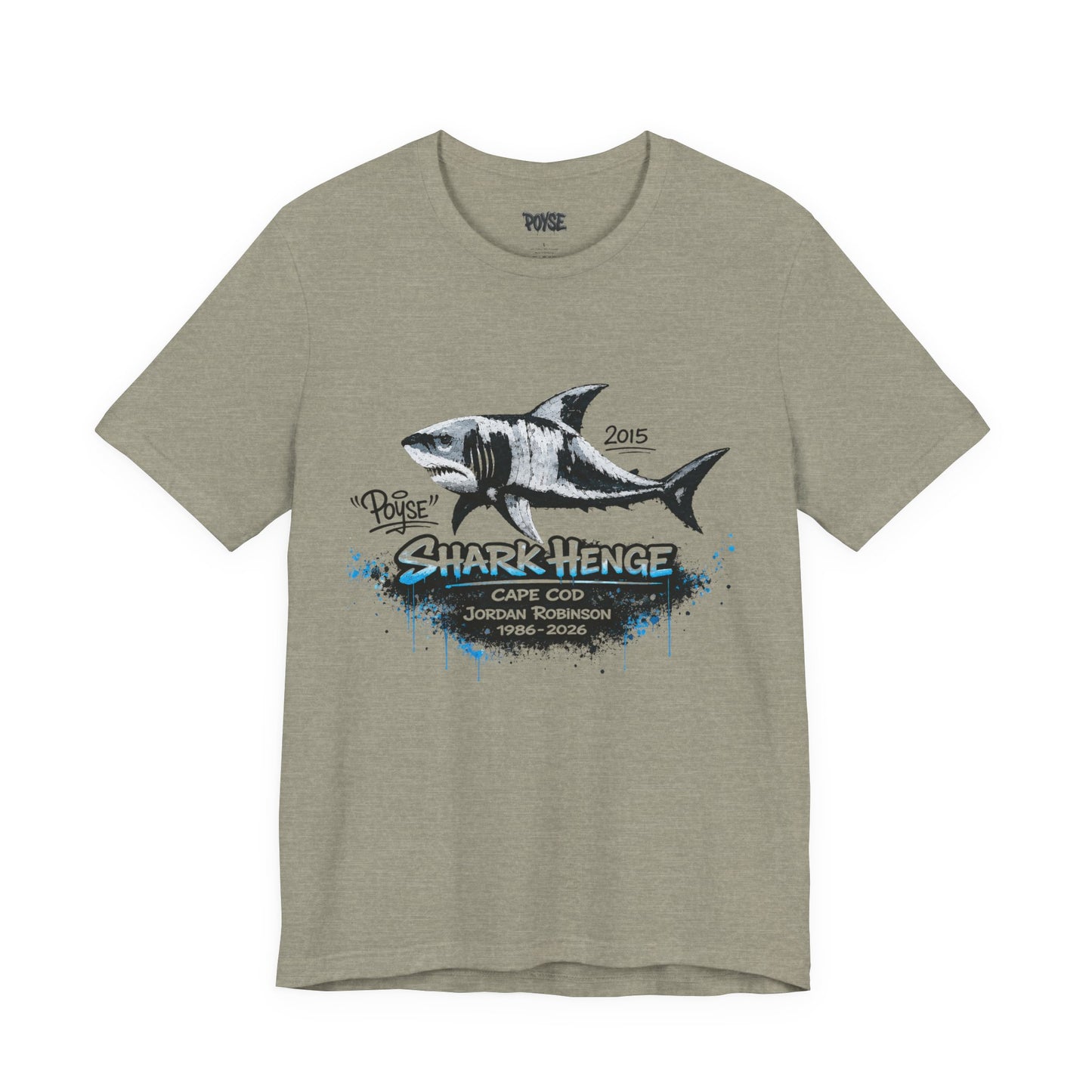 Shark Henge Cape Cod T-Shirt — "In Memory"