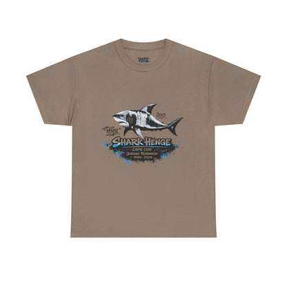 Shark Henge Memorial T-Shirt — Vintage Cape Cod Shark Illustration (POYSE)