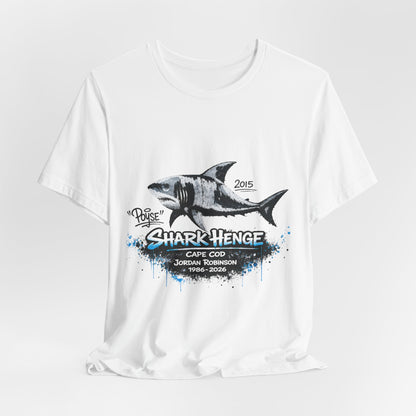 Shark Henge Cape Cod Graphic Tee – Great White Shark Memorial Shirt