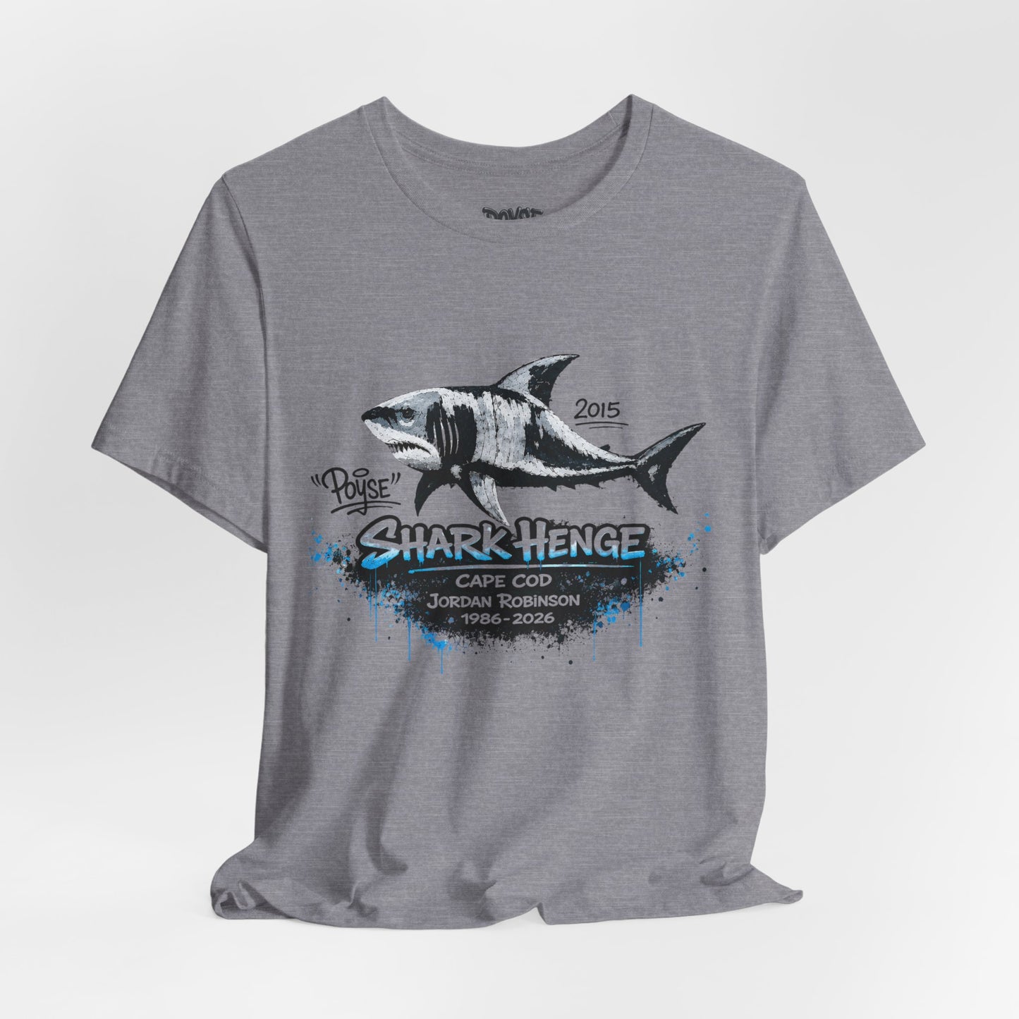 Shark Henge Cape Cod T-Shirt — "In Memory"
