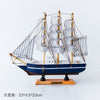 Wooden Sailboat Model  Decoration Crafts