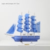 Wooden Sailboat Model  Decoration Crafts