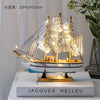 Wooden Sailboat Model  Decoration Crafts