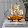 Wooden Sailboat Model  Decoration Crafts