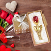 Crystal Glass Rose Flower in Box